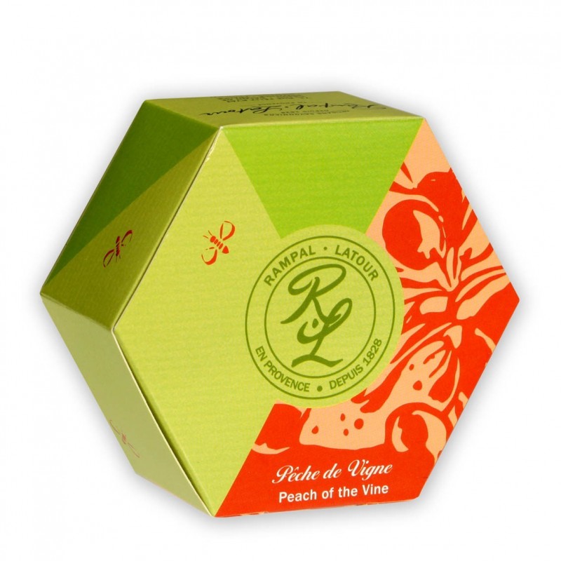 Saponetta rotonda Colonia e Pompelmo 150 grammi con scatoletta esagonale