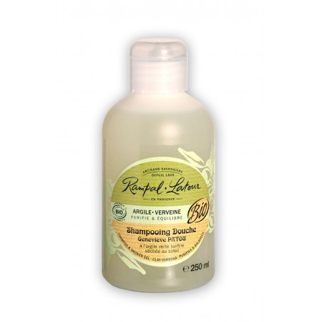 Shampoo-doccia bio Argilla e Verbena 250 ml.